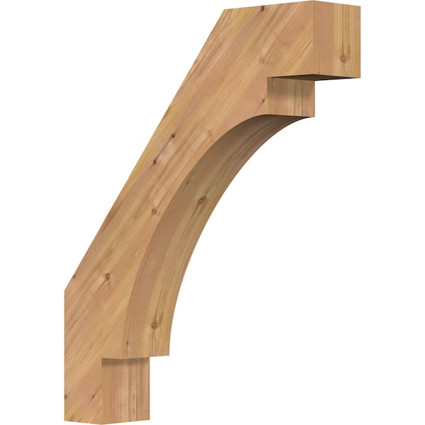 Ekena Millwork 5 1/2"W x 26"D x 32"H Merced Smooth Knee Brace, Western Red Cedar BRC06X26X32MRC00SWR - main